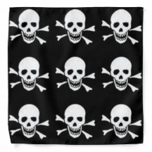 Bandana mit Schädel und Kreuzknochen
