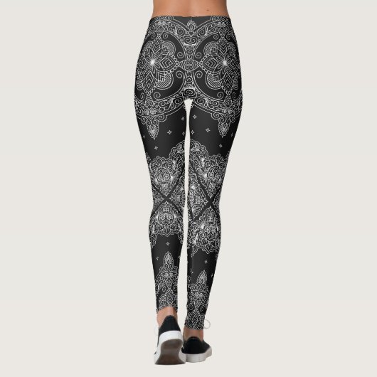 Bandana mit Skulls-Leggings Leggings (Rückseite)