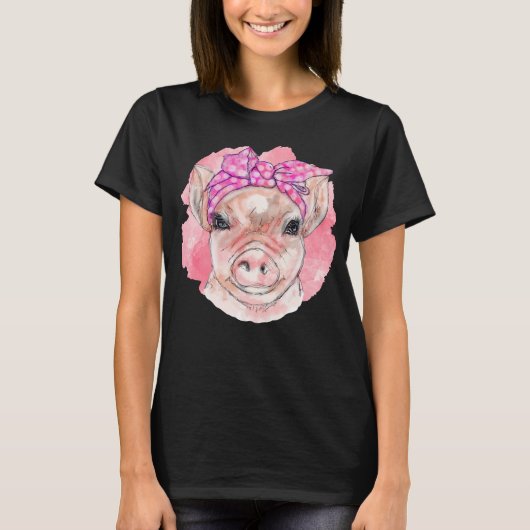 Bandana Pig Girl T-Shirt (Vorderseite)