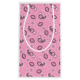 Bandana Pink Muster Retro Valentine Liebe Moderne Kleine Geschenktüte