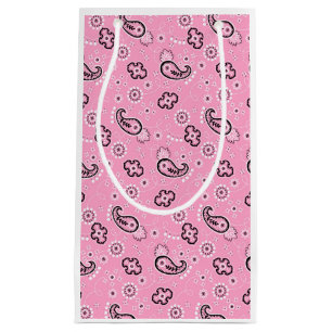Bandana Pink Muster Retro Valentine Liebe Moderne Kleine Geschenktüte