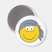 Bandana Pirate Face Magnet (Vorderseite/Rückseite)