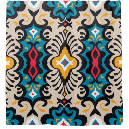 Bandana Print. Nahtloses Muster mit Paisley oder N Duschvorhang (Vorderseite)