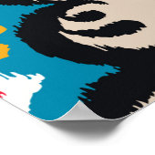 Bandana Print, nahtloses Muster mit Paisley oder N Poster (Ecke)