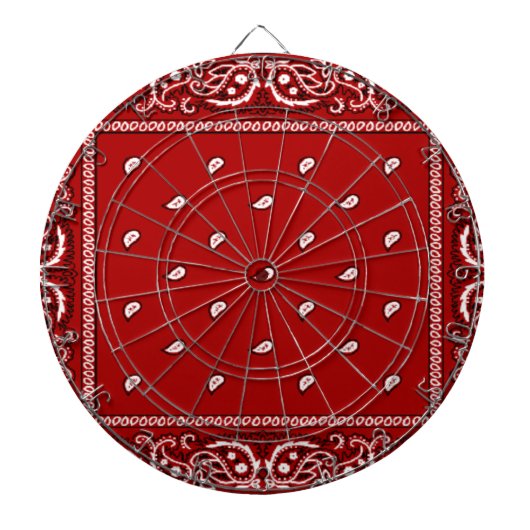 Bandana Red Dartboard Dartscheibe (vorne)