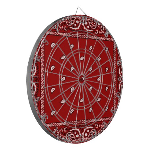 Bandana Red Dartboard Dartscheibe (Vorderseite Links)