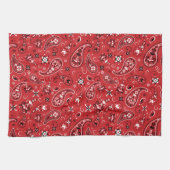 Bandana Red Paisley Geschirrtuch (Horizontal)