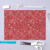 Bandana Red Paisley Seidenpapier (Handwerk)