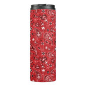 Bandana Red Paisley Thermosbecher (Rückseite)