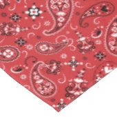 Bandana Red Paisley Tischdecke (Schrägansicht)