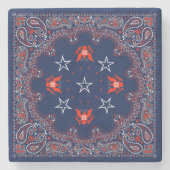 Bandana Steinuntersetzer (Vorderseite)