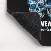 Bandana Sugar Skull Wir tragen Multifunktionsblau Mousepad (Ecke)
