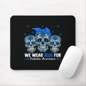 Bandana Sugar Skull Wir tragen Multifunktionsblau Mousepad (Mit Mouse)