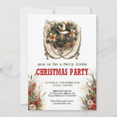 Bandana ties Western Christmas party invite Einladung (Vorderseite)
