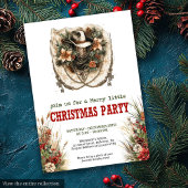 Bandana ties Western Christmas party invite Einladung