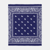Bandana True Blue Fleece Blanket (Vorderseite)