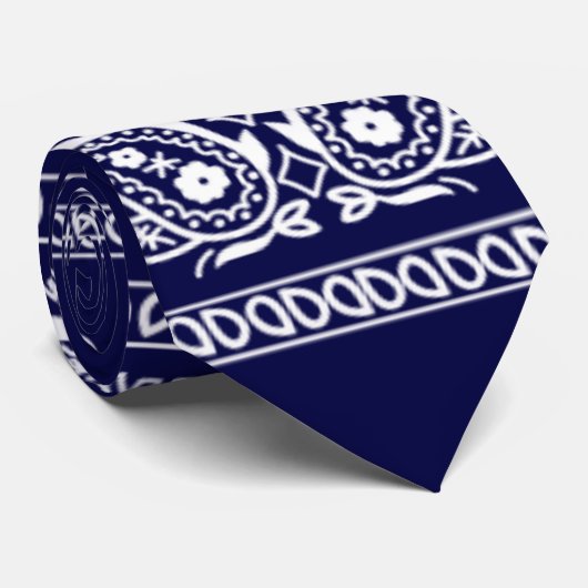 Bandana True Blue Neck Tie Krawatte (Gerollt)
