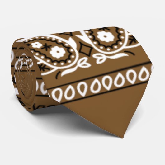 Bandana True Brown Krawatte (Gerollt)
