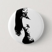 Bandanamädchen Button (Vorderseite)