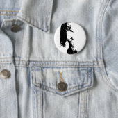 Bandanamädchen Button (Beispiel)