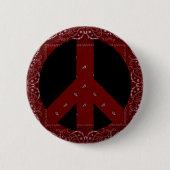 Bandanna-Friedenszeichen Button (Vorderseite)