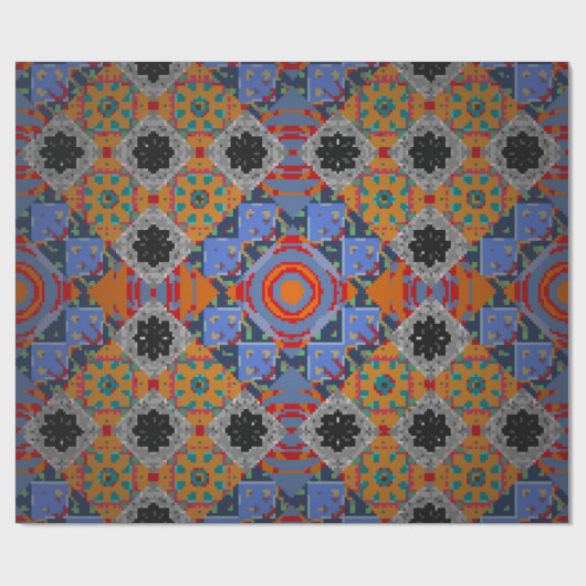 Bandanna shawl, Tischdecken, Stoffdesign, Seide Geschenkpapier (Flach)