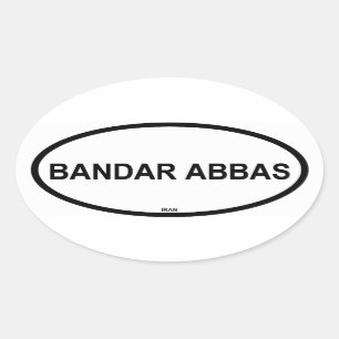 BANDAR ABBAS OVALER AUFKLEBER