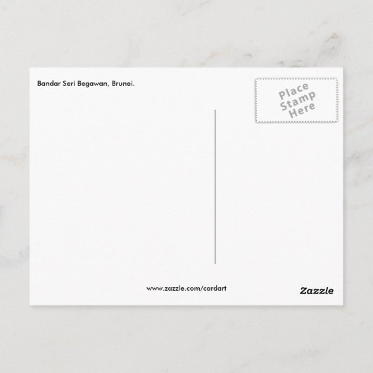 Bandar Postkarte (Rückseite)