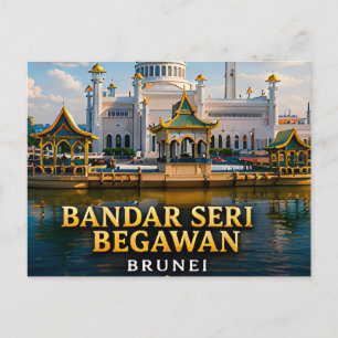 Bandar Seri Begawan Brunei Hauptstadt 📍 Postkarte