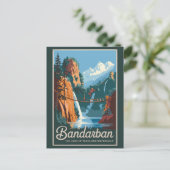 Bandarban Bangladesh Travel Art Vintag Postkarte (Stehend Vorderseite)