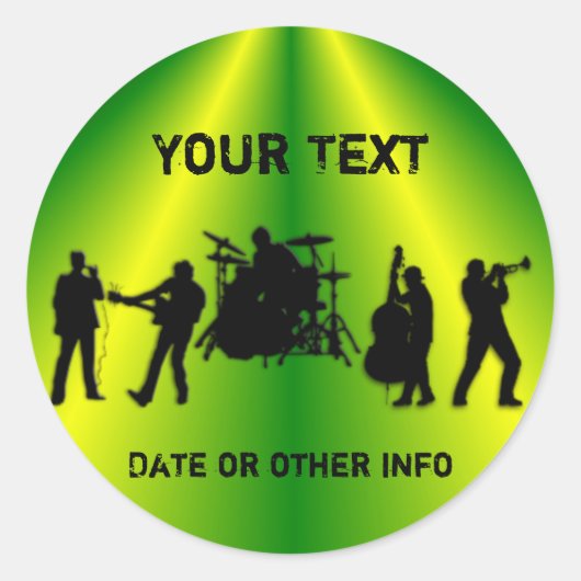 Bandaufkleber Runder Aufkleber (Vorderseite)