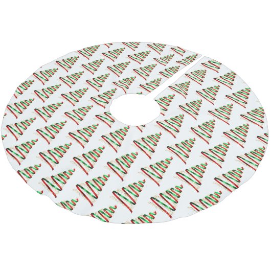 Bandbaum Polyester Weihnachtsbaumdecke (Schrägansicht)
