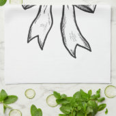 Bandbogen-Schwarzweiss-zeichnen Handtuch (Gefaltet)