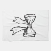 Bandbogen-Schwarzweiss-zeichnen Handtuch (Horizontal)