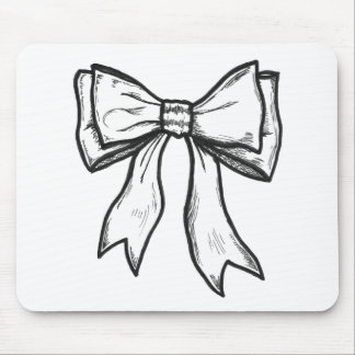 Bandbogen-Schwarzweiss-zeichnen Mousepad