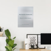 BANDBREITE GESCHÜTZT POSTER (Heimbüro)