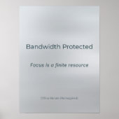 BANDBREITE GESCHÜTZT POSTER (Vorne)