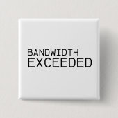 Bandbreite überschritten | Moderner Typografie-Lap Button (Vorderseite)