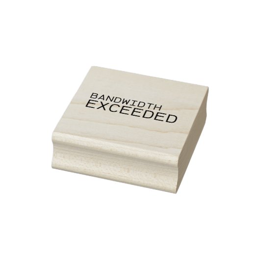 Bandbreite überschritten | Professionell Gummistempel (Stempel)