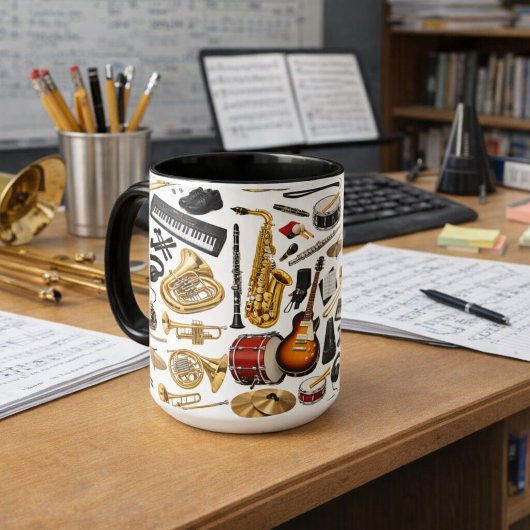 Bandcollage Tasse