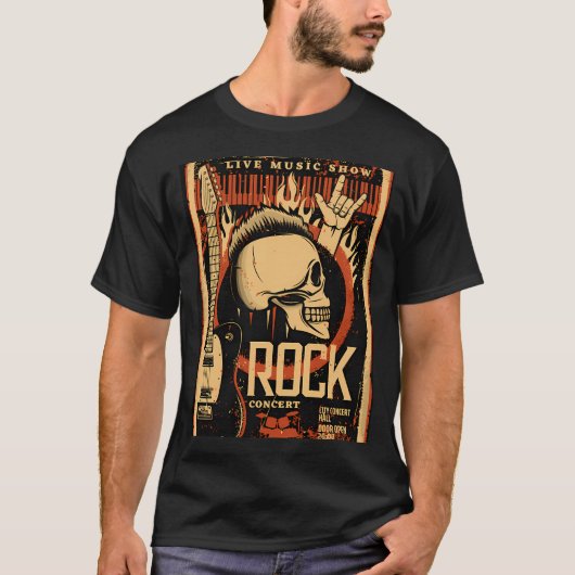 Banddesign T-Shirt (Vorderseite)