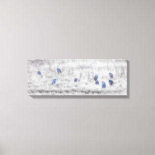 Bande of Blue Heron's Wall Art Leinwanddruck