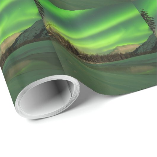 Banded Aurora Geschenkpapier (Rolleneckpunkt)