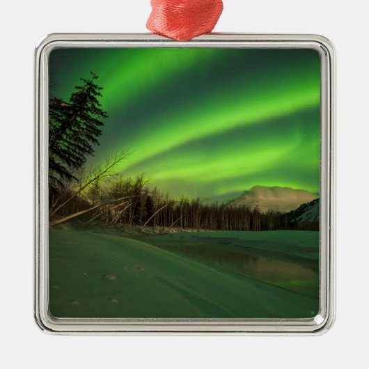 Banded Aurora Ornament Aus Metall (Vorne)