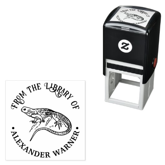 Banded Gecko Lizard Buchname Permastempel (Beispiel)