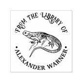 Banded Gecko Lizard Buchname Permastempel (Design)