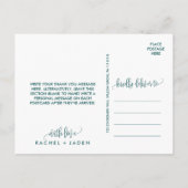 Banded Gemstone | Emerald Vielen Dank Postkarte (Rückseite)