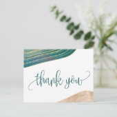 Banded Gemstone | Emerald Vielen Dank Postkarte (Stehend Vorderseite)