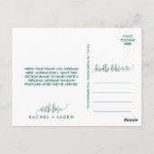 Banded Gemstone | Emerald Vielen Dank Postkarte (Rückseite)