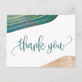 Banded Gemstone | Emerald Vielen Dank Postkarte (Vorderseite)